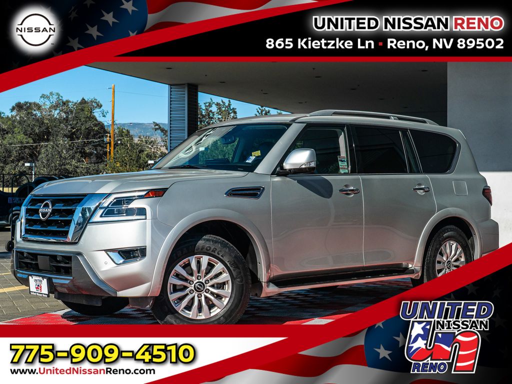 Brilliant Silver Metallic 2024 Nissan Armada SUV / Crossover Four-Wheel Drive 7-Speed Automatic