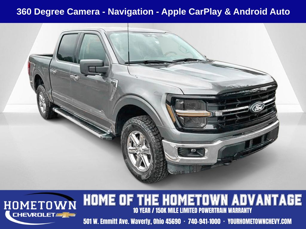 Avalanche Gray 2024 Ford F-150 Pickup Truck Four-Wheel Drive Automatic