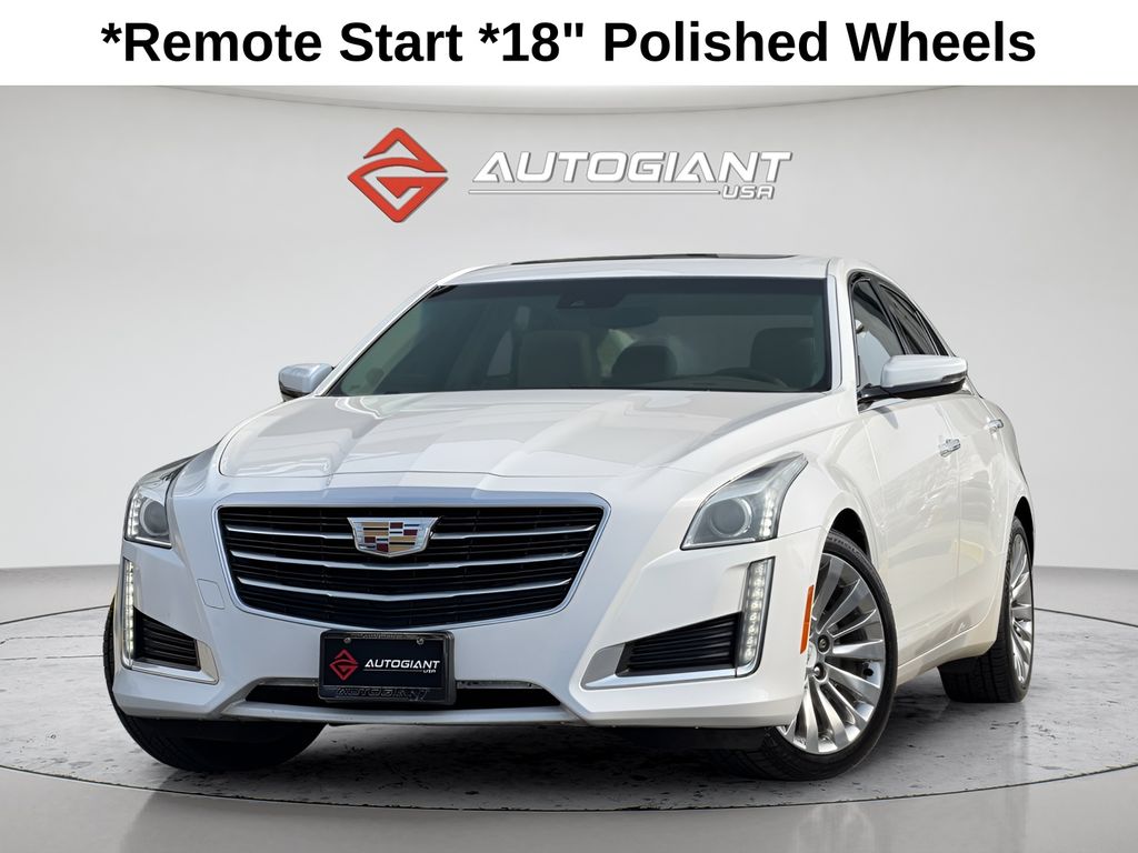 Crystal White Tricoat 2016 Cadillac CTS 2.0T Luxury AWD Sedan All-Wheel Drive 8-Speed Automatic