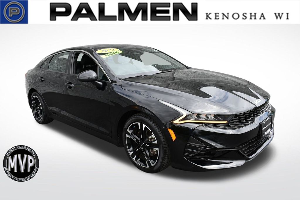 Ebony Black 2022 Kia K5 GT-Line FWD Sedan Front-Wheel Drive 8-Speed Automatic