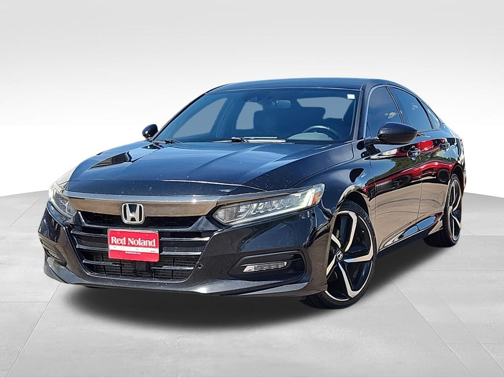 Crystal Black Pearl 2018 Honda Accord 1.5T Sport FWD Sedan Front-Wheel Drive Continuously Variable Transmission