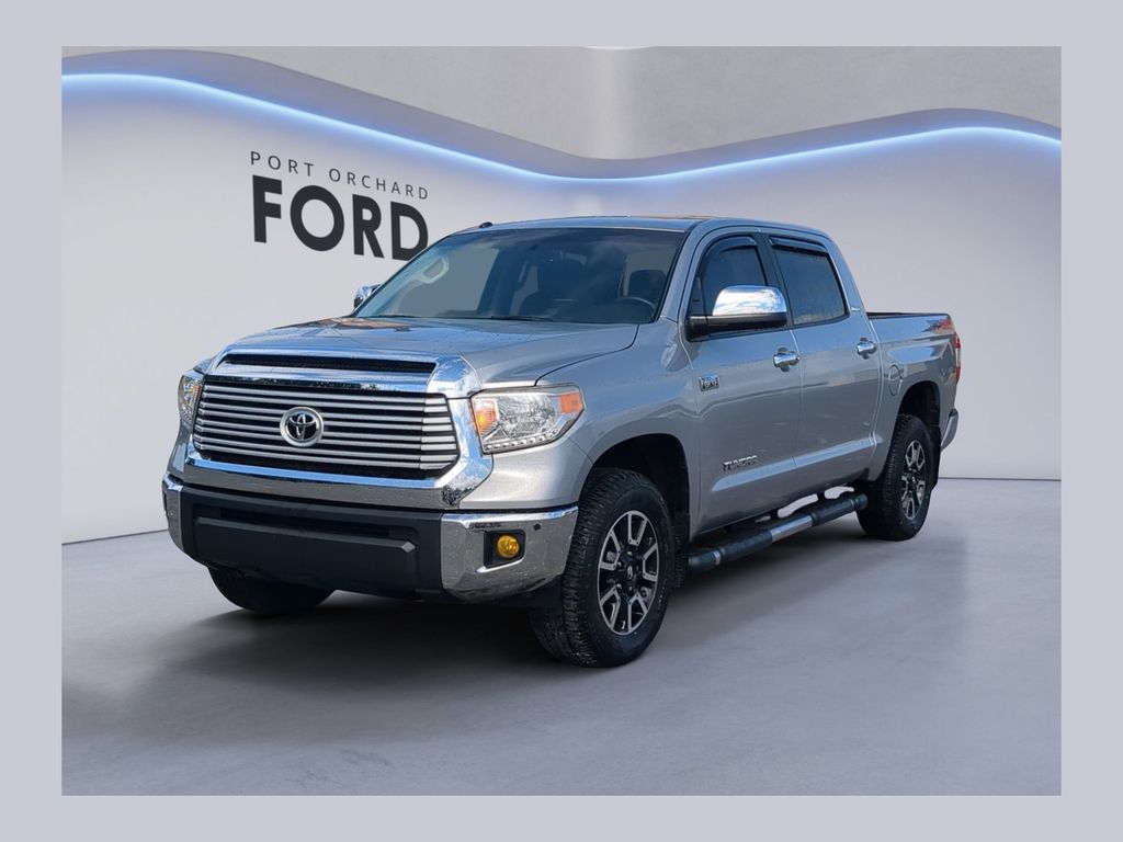 Silver Sky Metallic 2015 Toyota Tundra Pickup Truck Four-Wheel Drive 6-Speed Automatic Overdrive