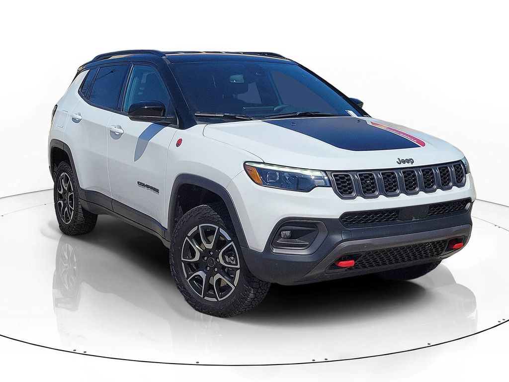 Bright White Clearcoat 2025 Jeep Compass Trailhawk 4WD SUV / Crossover Four-Wheel Drive 8-Speed Automatic