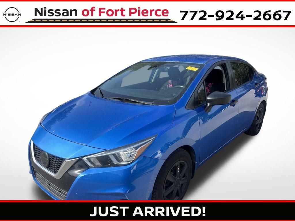 Electric Blue Metallic 2020 Nissan Versa Sedan Front-Wheel Drive Continuously Variable Transmission