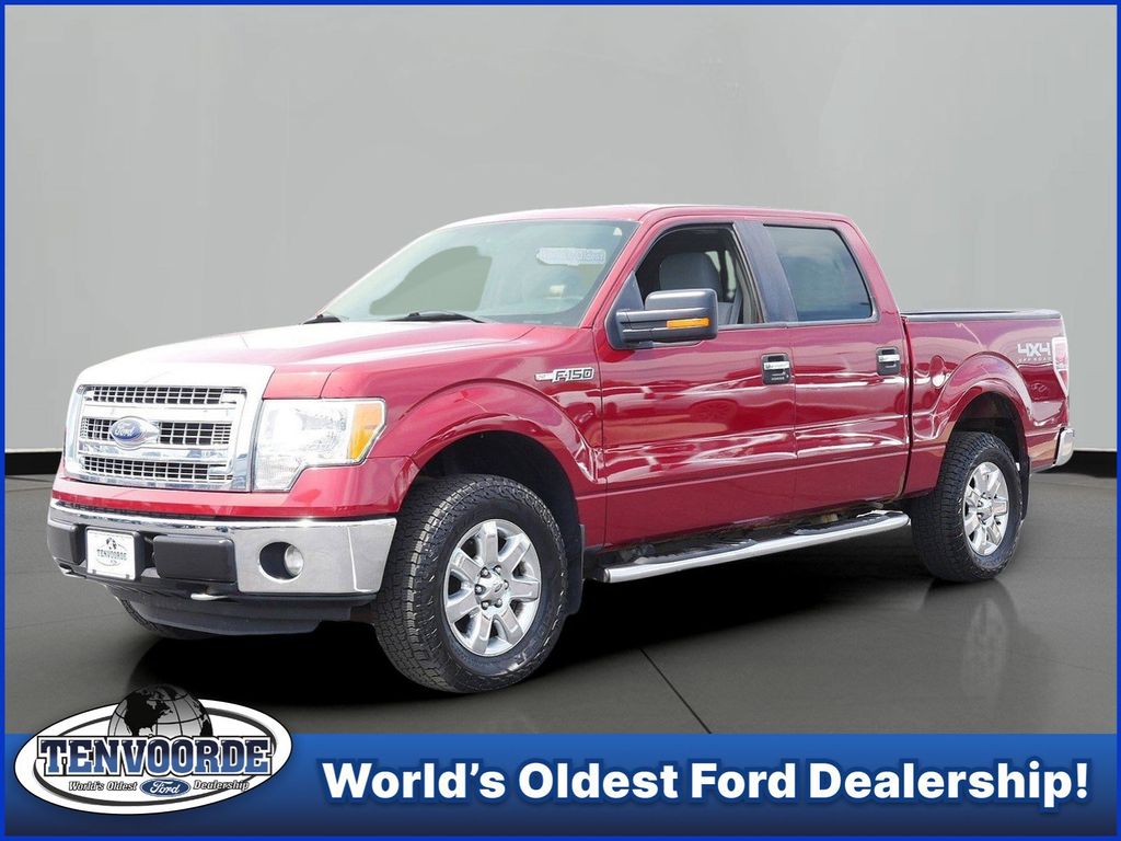 Ruby Red Metallic Tinted Clearcoat 2014 Ford F-150 XLT SuperCrew 4WD Pickup Truck Four-Wheel Drive 6-Speed Automatic