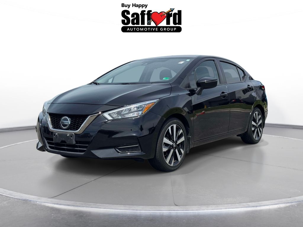 Super Black Metallic 2022 Nissan Versa SR FWD Sedan Front-Wheel Drive Continuously Variable Transmission