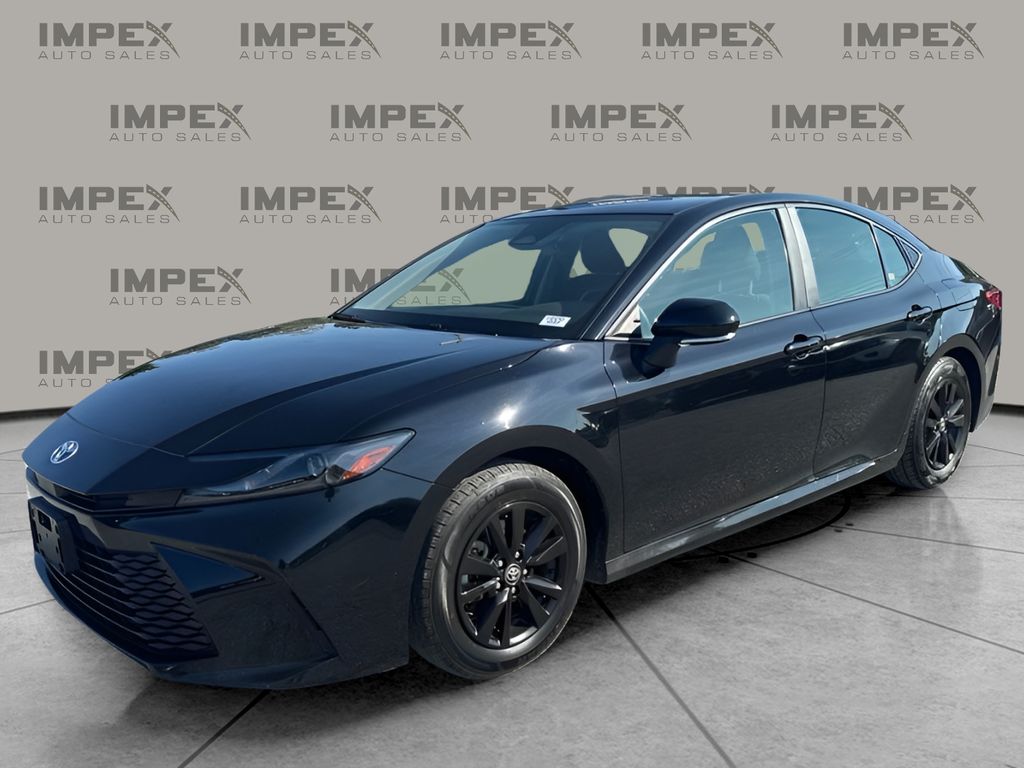 Midnight Black Metallic 2025 Toyota Camry Sedan Front-Wheel Drive Continuously Variable Transmission