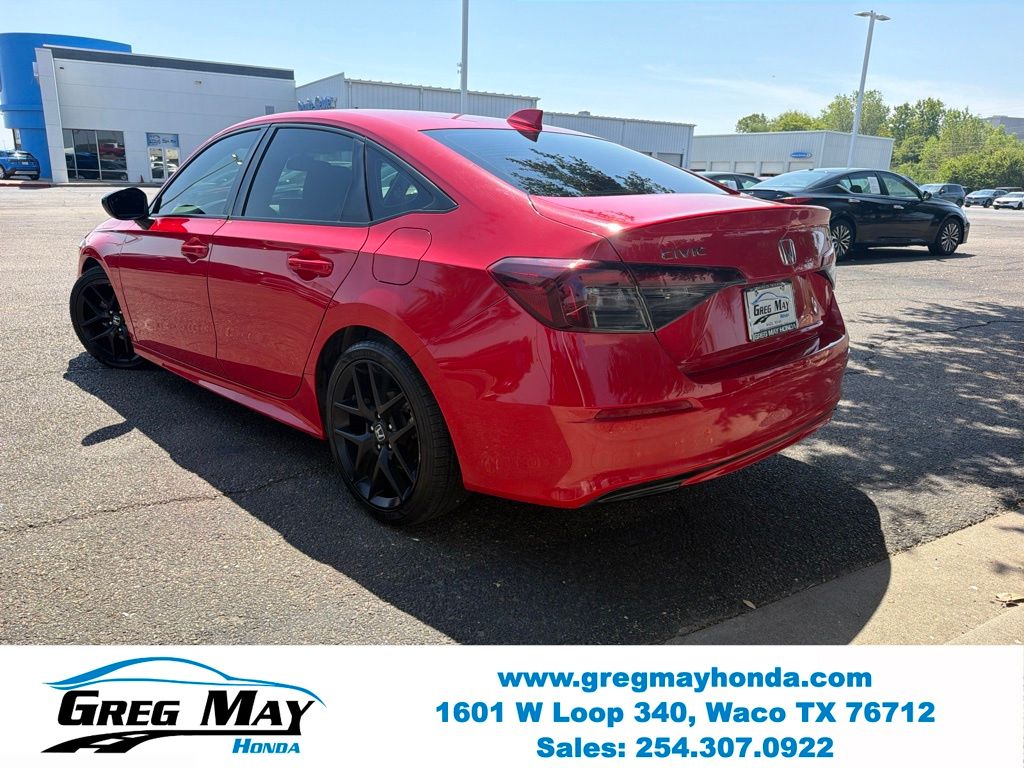 2025 Honda Civic Sport Red at Greg May Honda