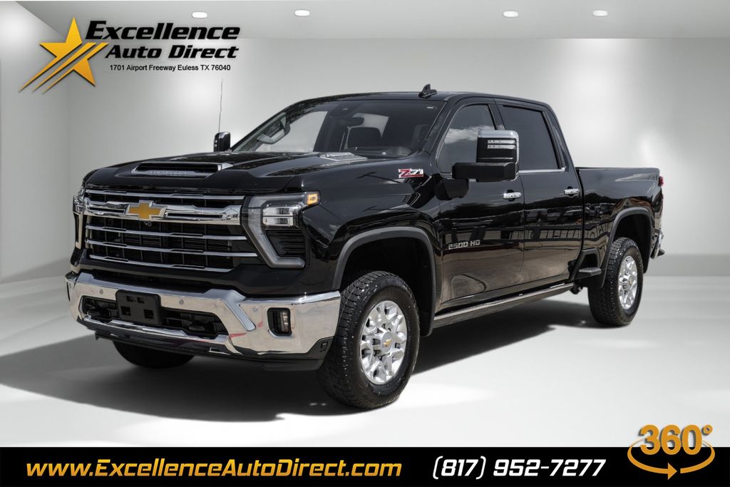 Black 2024 Chevrolet Silverado 2500HD Pickup Truck Four-Wheel Drive Automatic