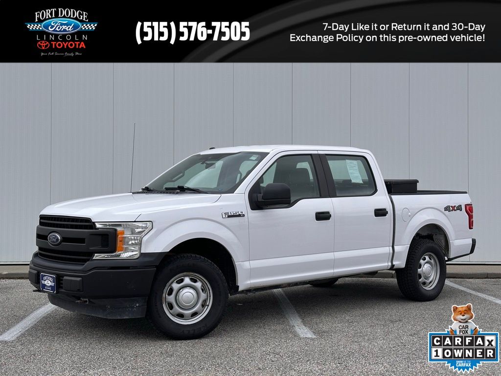 Oxford White 2019 Ford F-150 XL SuperCrew 4WD Pickup Truck Four-Wheel Drive Automatic