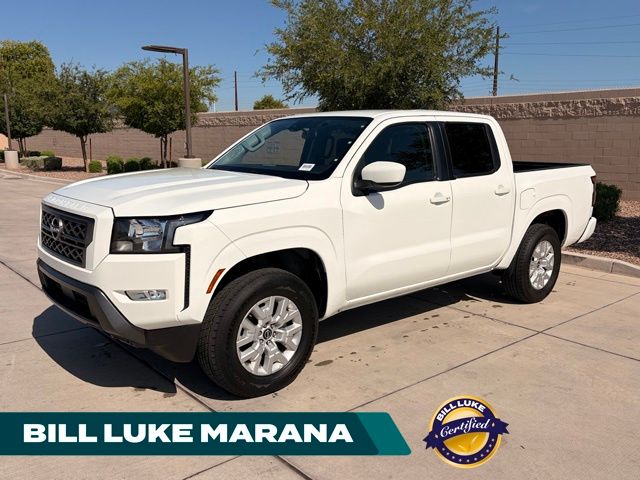 Glacier White 2024 Nissan Frontier Pickup Truck Four-Wheel Drive 9-Speed Automatic Overdrive