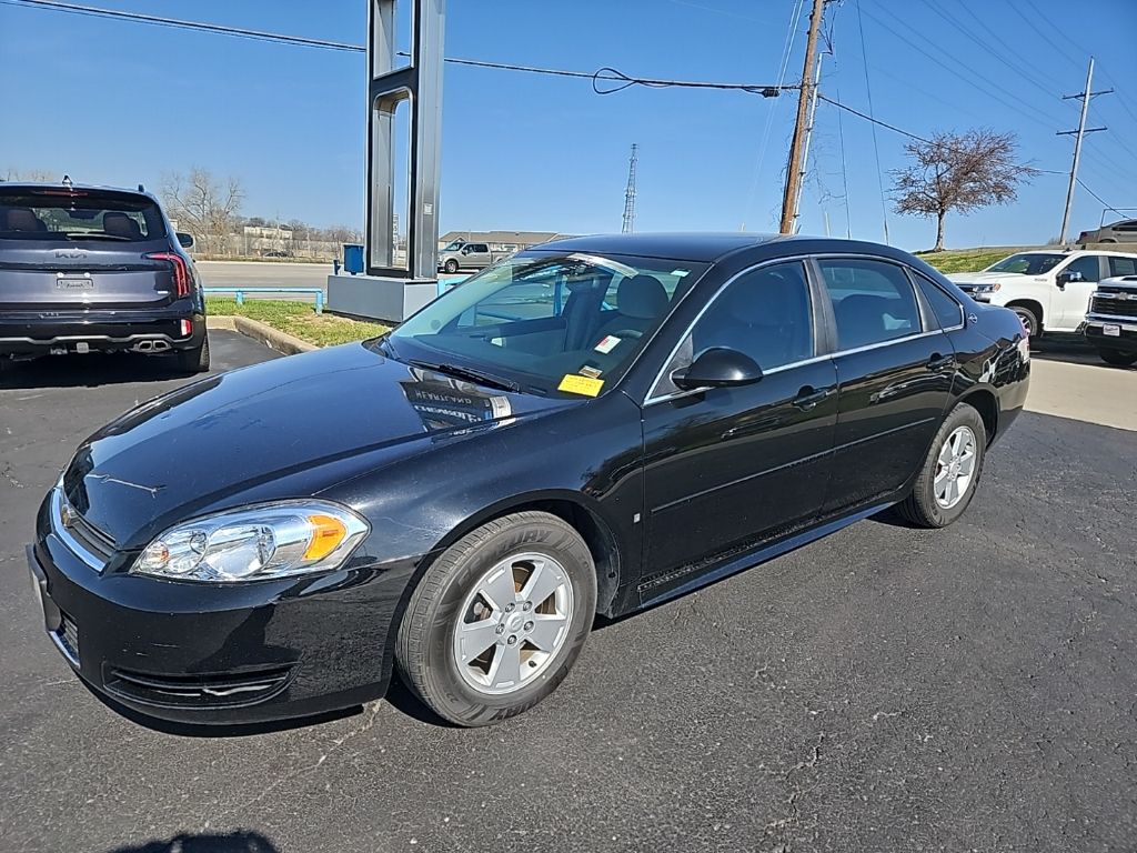 Black 2009 Chevrolet Impala 1LT FWD Sedan Front-Wheel Drive 4-Speed Automatic Overdrive