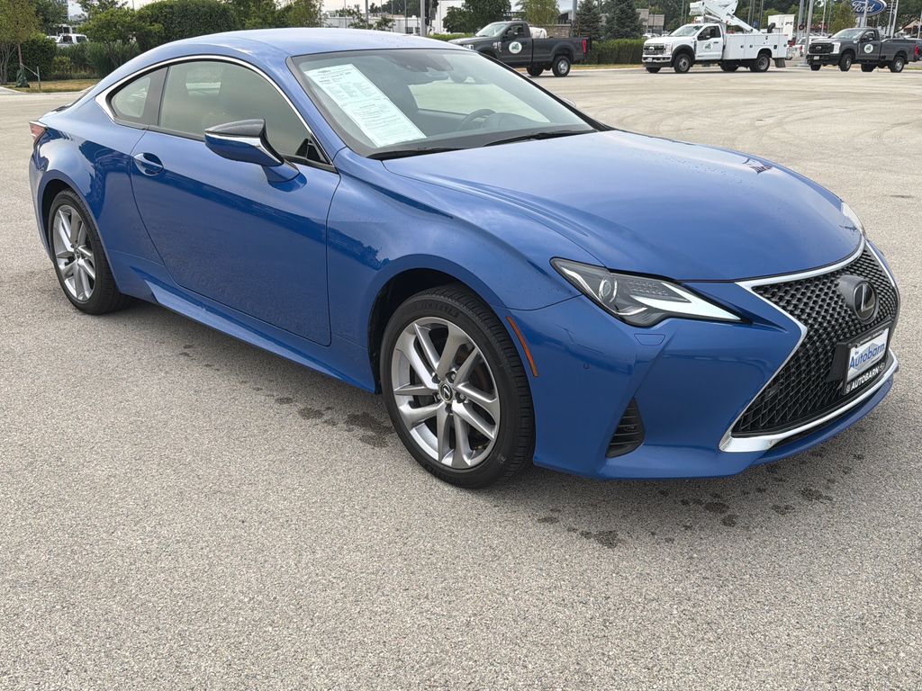 Blue 2022 Lexus RC Coupe All-Wheel Drive 6-Speed Automatic