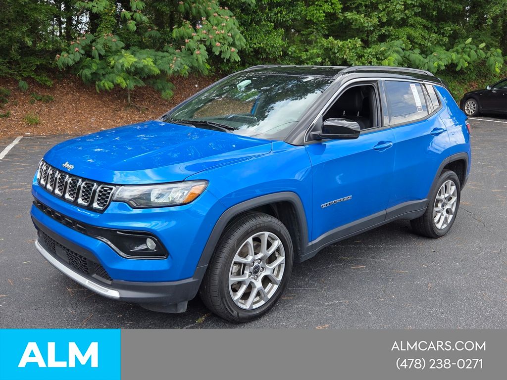 Hydro Blue Pearlcoat 2025 Jeep Compass Limited 4WD SUV / Crossover Four-Wheel Drive 8-Speed Automatic