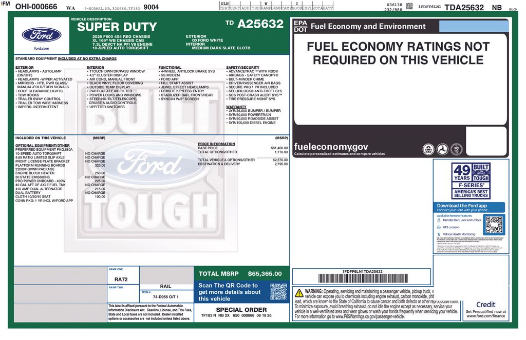 2026 Ford F-600 Chassis XL