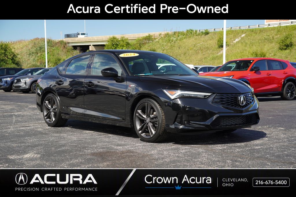 Majestic Black Pearl 2024 Acura Integra Hatchback Front-Wheel Drive Continuously Variable Transmission