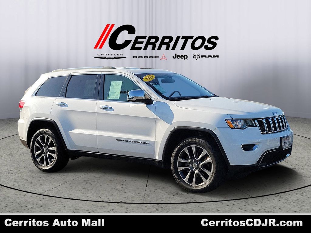 Bright White Clearcoat 2018 Jeep Grand Cherokee Limited SUV / Crossover 4X2 8-Speed Automatic