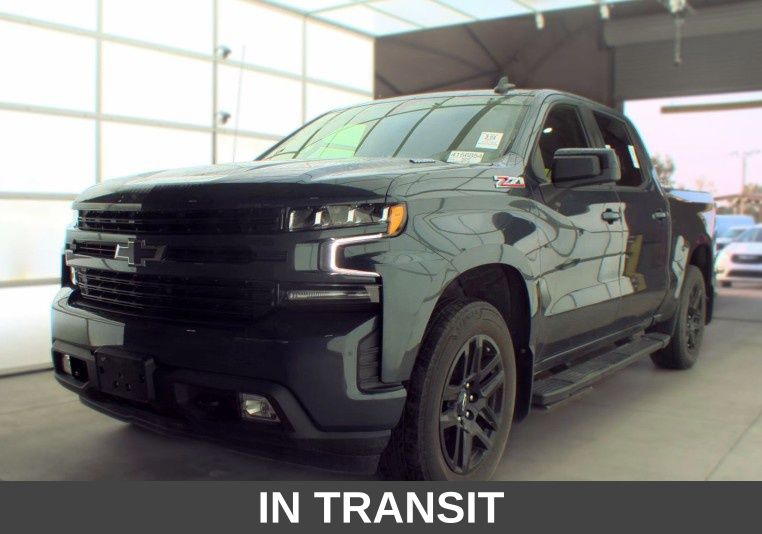 Shadow Gray Metallic 2021 Chevrolet Silverado 1500 Pickup Truck Four-Wheel Drive Automatic