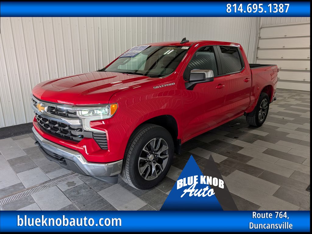 Red Hot 2024 Chevrolet Silverado 1500 Pickup Truck Four-Wheel Drive 8-Speed Automatic