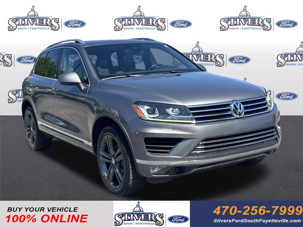 Gray Metallic 2017 Volkswagen Touareg V6 Wolfsburg SUV / Crossover All-Wheel Drive 8-Speed Automatic