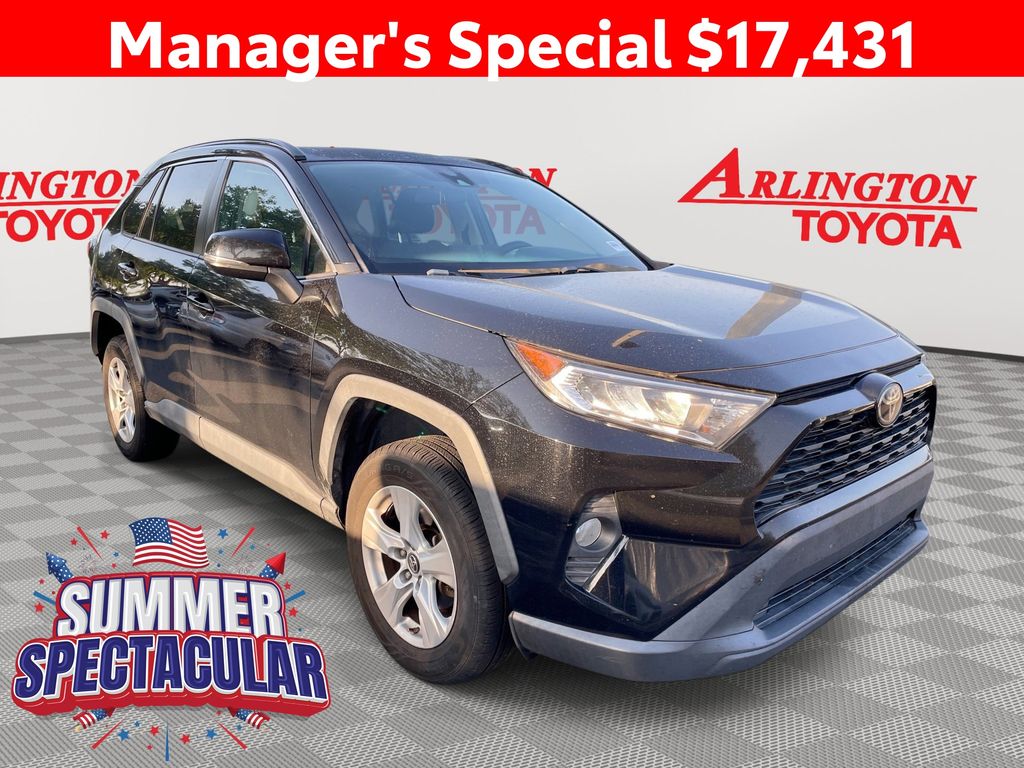 Midnight Black Metallic 2019 Toyota RAV4 SUV / Crossover Front-Wheel Drive 8-Speed Automatic