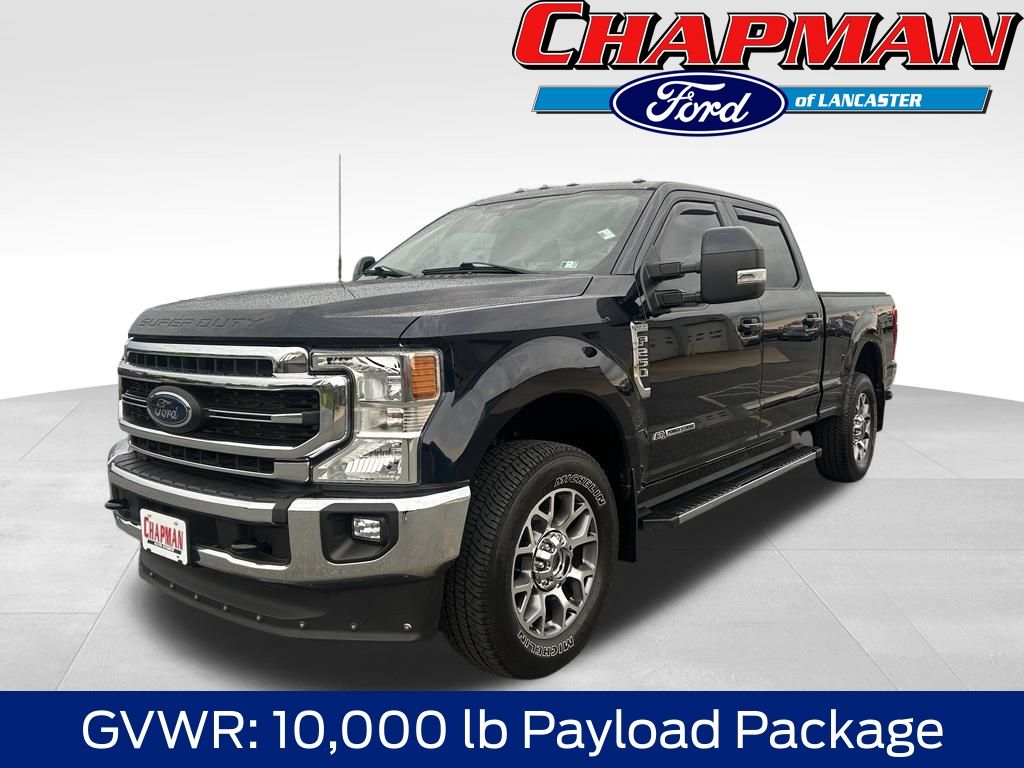 Blue Metallic 2022 Ford F-250 Super Duty Pickup Truck Four-Wheel Drive Automatic