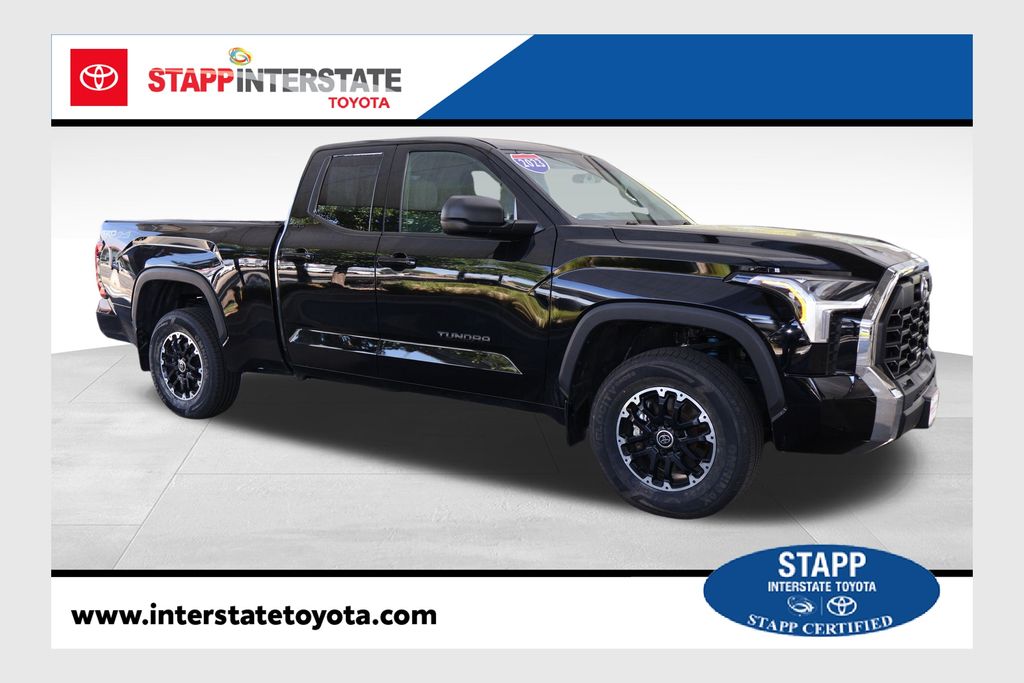 Midnight Black Metallic 2023 Toyota Tundra Pickup Truck Four-Wheel Drive Automatic