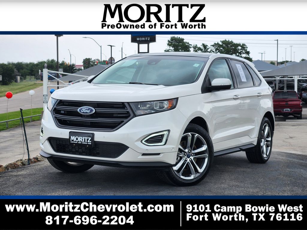 White Platinum Clearcoat Metallic 2015 Ford Edge Sport AWD SUV / Crossover All-Wheel Drive 6-Speed Automatic