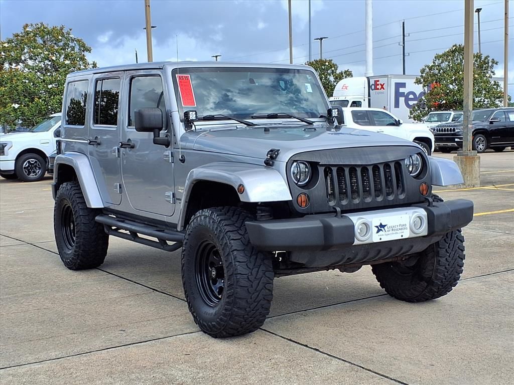 2013 Jeep Wrangler Unlimited Sahara Silver at Emmons Autoplex