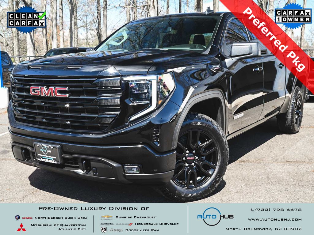 Onyx Black 2024 GMC Sierra 1500 Elevation Crew Cab 4WD Pickup Truck Four-Wheel Drive Automatic