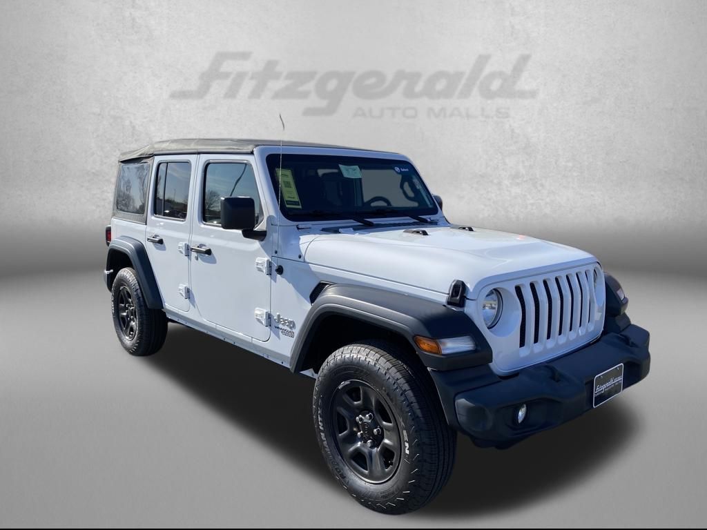 Bright White Clearcoat 2021 Jeep Wrangler Unlimited Sport 4WD SUV / Crossover Four-Wheel Drive 8-Speed Automatic