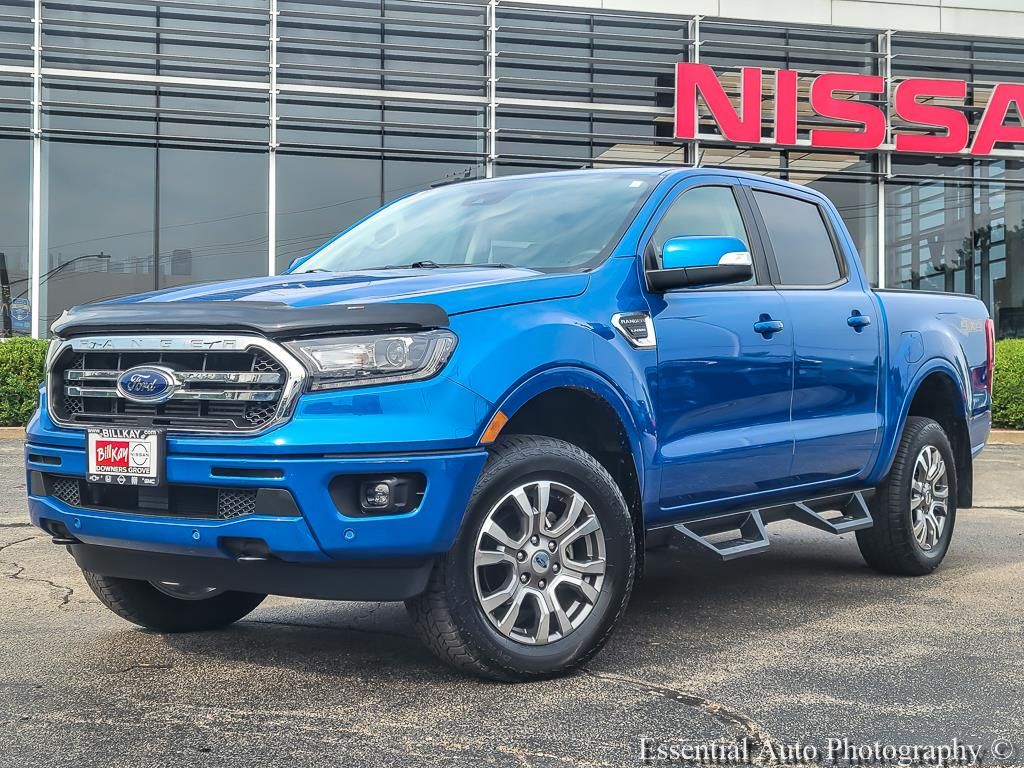 Blue Metallic 2023 Ford Ranger Pickup Truck Four-Wheel Drive Automatic