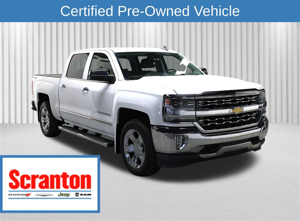 Summit White 2016 Chevrolet Silverado 1500 Pickup Truck Four-Wheel Drive 8-Speed Automatic Overdrive