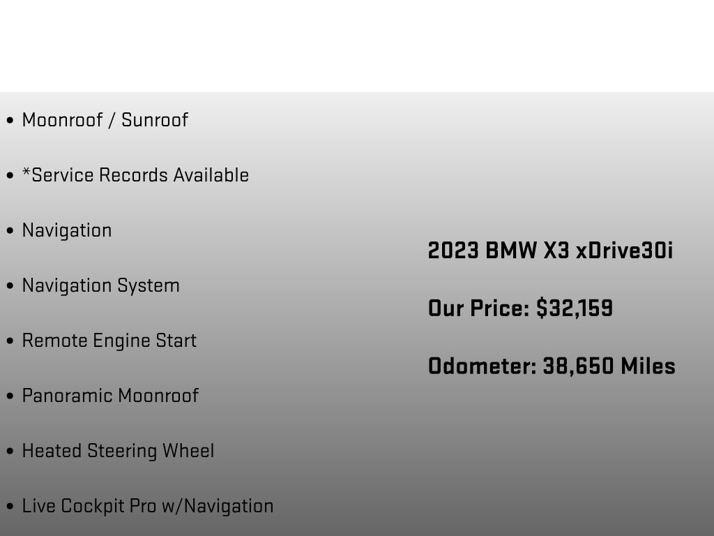 2023 BMW X3 xDrive30i Red at Spitzer Acura