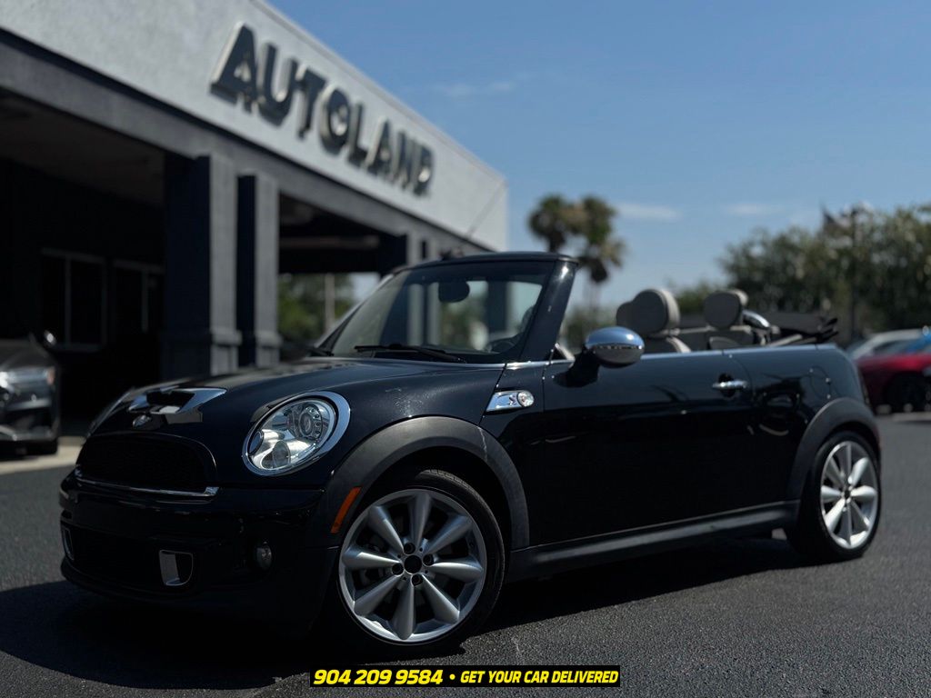 Midnight Black Metallic 2011 MINI Cooper Convertible Front-Wheel Drive 6-Speed Automatic