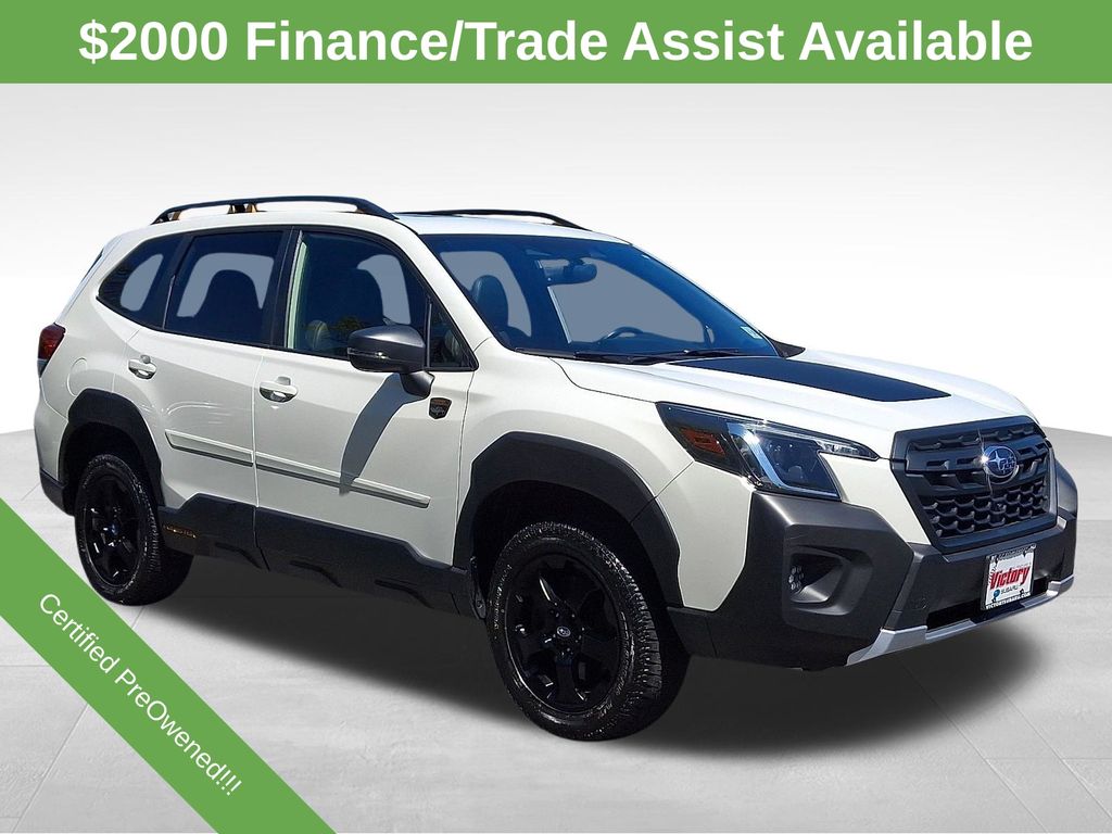 Crystal White Pearl 2023 Subaru Forester SUV / Crossover All-Wheel Drive Continuously Variable Transmission