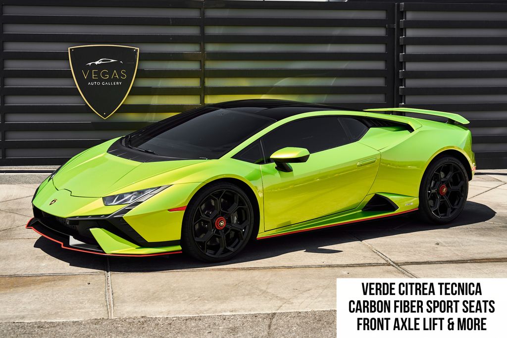 Green (Verde Citrea Metallic) 2023 Lamborghini Huracan Coupe Rear-Wheel Drive 7-Speed Manual
