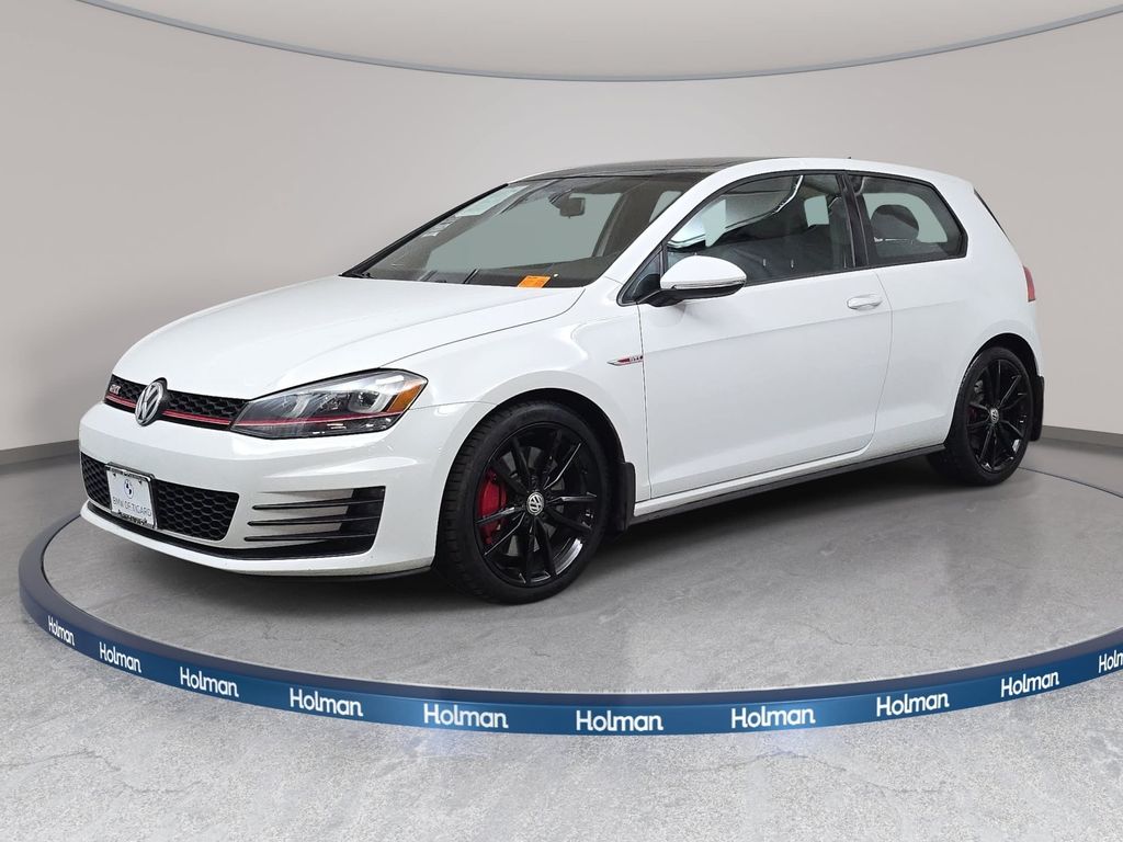 Pure White 2015 Volkswagen Golf GTI Hatchback Front-Wheel Drive 6-Speed Manual