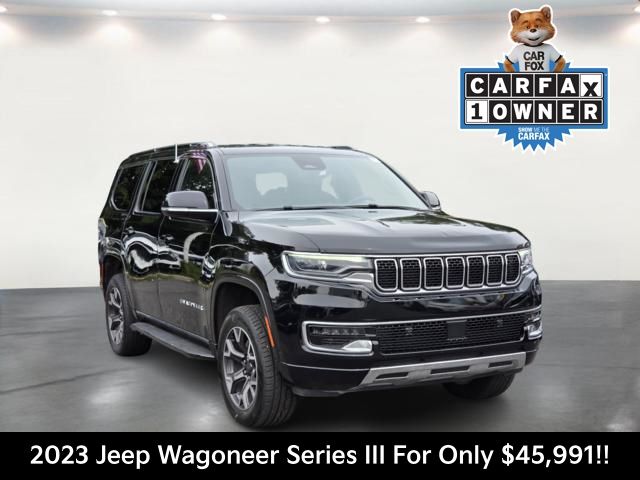 Diamond Black Crystal Pearlcoat 2023 Jeep Wagoneer SUV / Crossover Four-Wheel Drive 8-Speed Automatic
