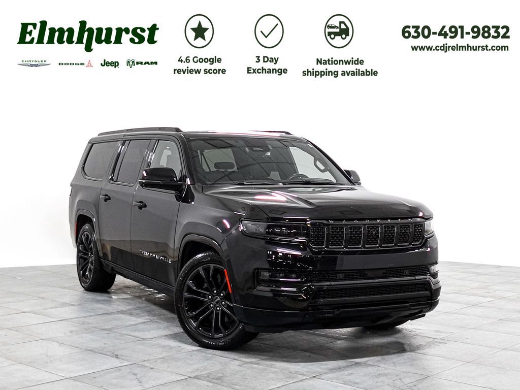 Diamond Black Crystal Pearlcoat 2024 Jeep Grand Wagoneer L Obsidian 4WD SUV / Crossover Four-Wheel Drive 8-Speed Automatic