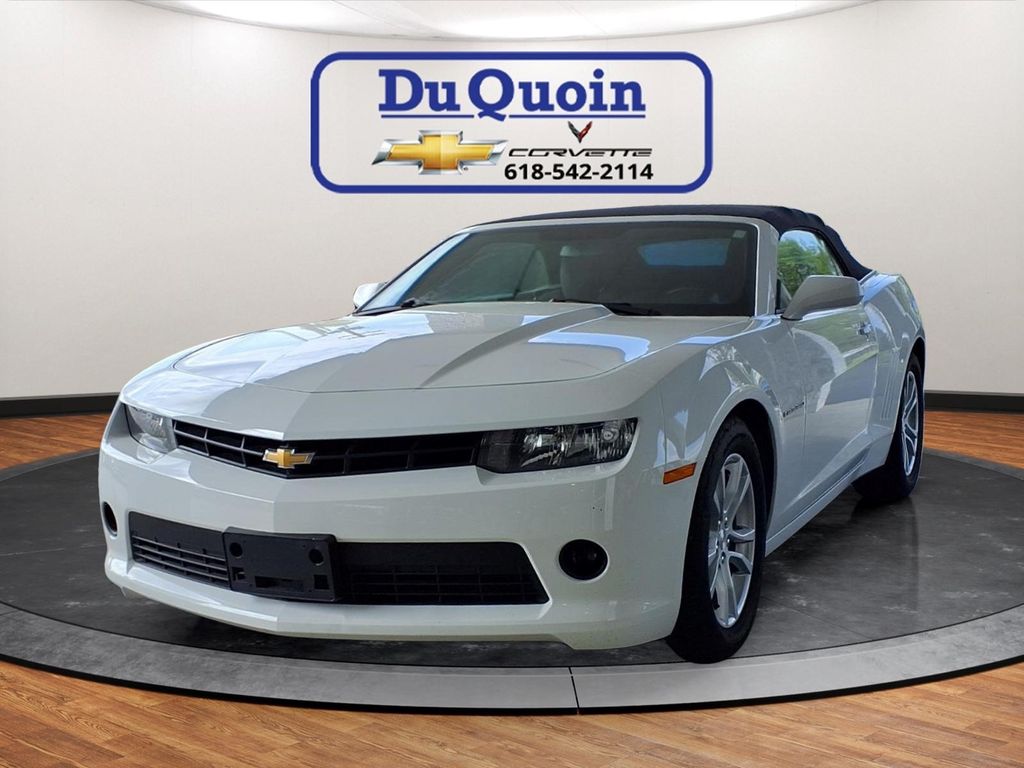 Summit White 2015 Chevrolet Camaro 1LT Convertible RWD Convertible Rear-Wheel Drive 6-Speed Automatic