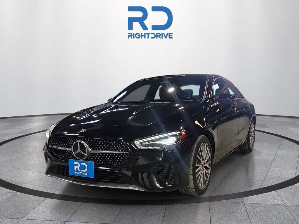 Black 2025 Mercedes-Benz CLA Coupe All-Wheel Drive 8-Speed Dual Clutch