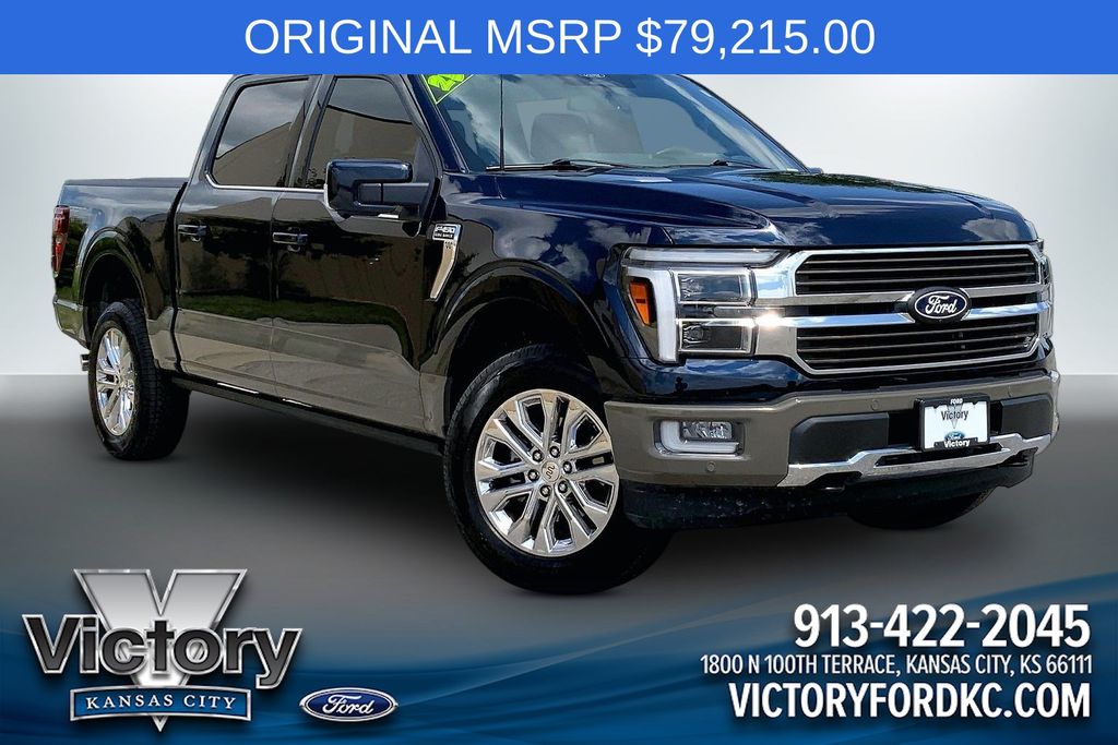 Antimatter Blue Metallic 2025 Ford F-150 Pickup Truck Four-Wheel Drive Automatic