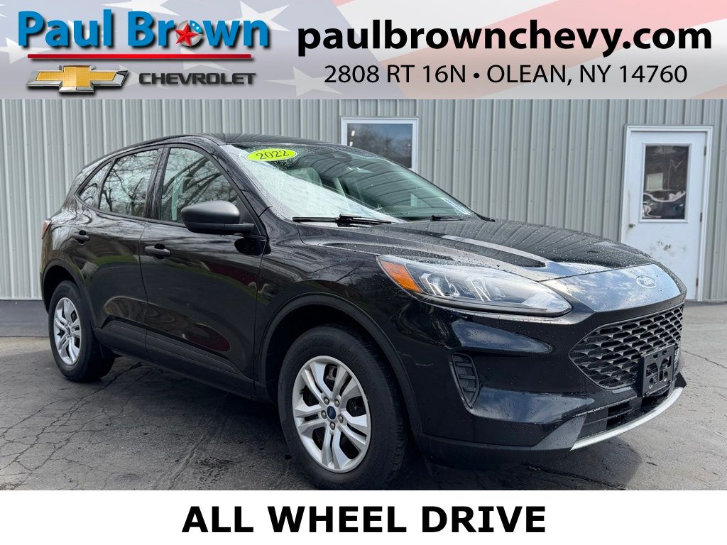 Black Metallic 2022 Ford Escape S AWD SUV / Crossover All-Wheel Drive 8-Speed Automatic