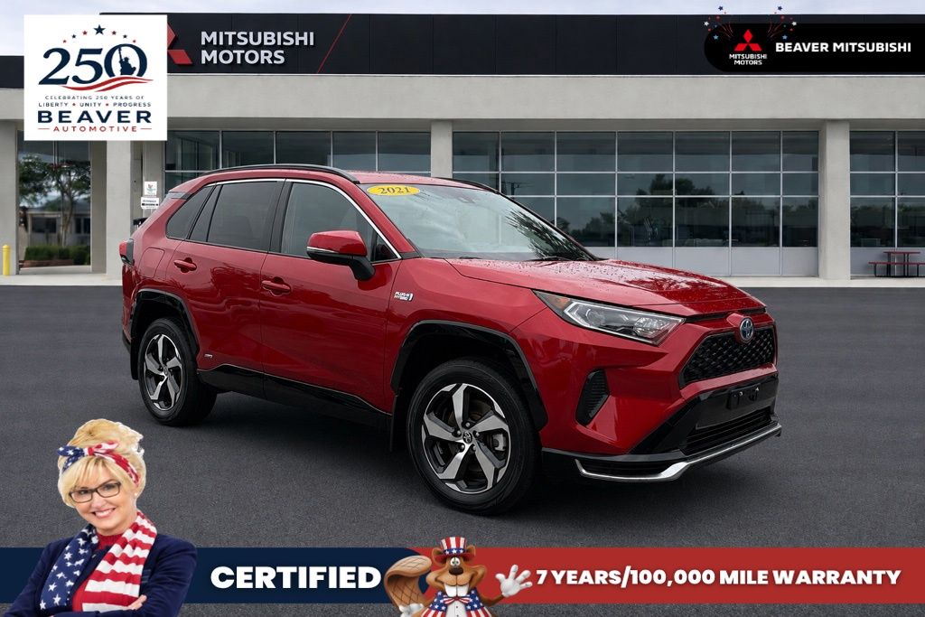 Supersonic Red 2021 Toyota RAV4 Prime SUV / Crossover All-Wheel Drive Continuously Variable Transmission