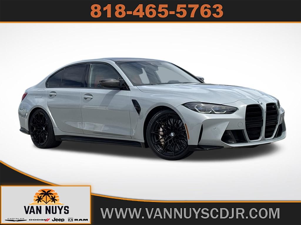 Brooklyn Gray Metallic 2021 BMW M3 Competition RWD Sedan Rear-Wheel Drive 8-Speed Automatic