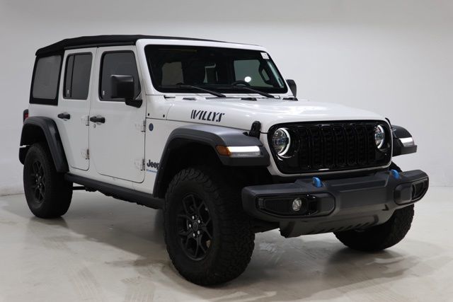 Bright White Clearcoat 2024 Jeep Wrangler 4xe SUV / Crossover Four-Wheel Drive 8-Speed Automatic