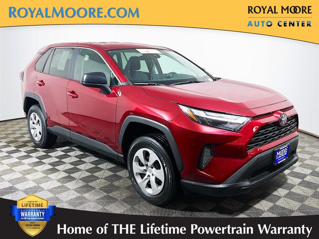 Red (Ruby Flare Pearl) 2023 Toyota RAV4 LE FWD SUV / Crossover Front-Wheel Drive 8-Speed Automatic