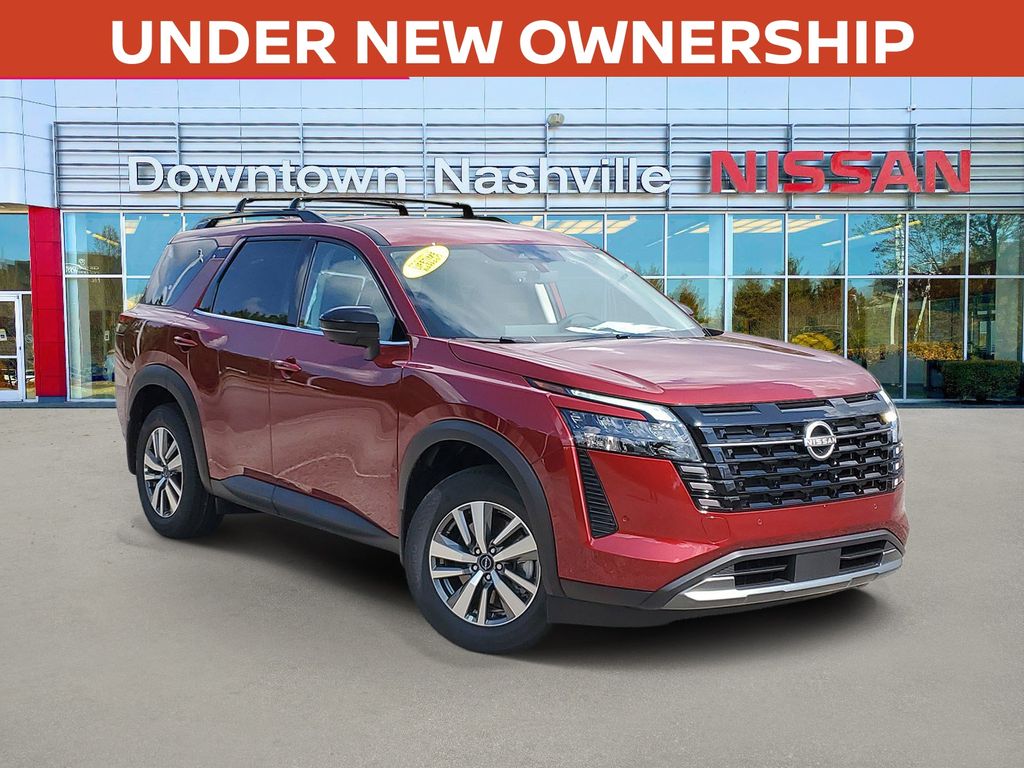 Red (Scarlet) 2026 Nissan Pathfinder SUV / Crossover Front-Wheel Drive 9-Speed Automatic