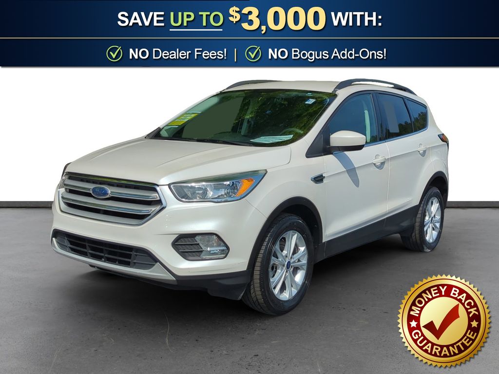 White Platinum Clearcoat Metallic 2018 Ford Escape SE AWD SUV / Crossover All-Wheel Drive 6-Speed Automatic